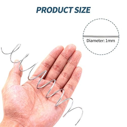 18 Gauge Aluminum Craft Wire,98 Ft Silver Metal Wire for Jewelry Making and DIY Projects，Bendable Metal Wire for Arts, Crafts, and Christmas Ornaments thumbnail 2