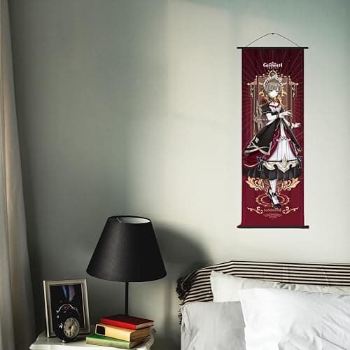 Genshin Impact Hanging Wall Scroll Poster For Bedroom Decor Vivid Colors 26.7" - 67.9 cm (Sandrone) thumbnail 2