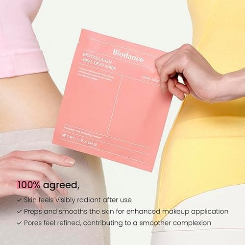 BIODANCE Bio-Collagen Real Deep Mask, Hydrating Overnight Hydrogel Mask, Pore Minimizing, Elasticity Improvement, 34g x16ea thumbnail 8