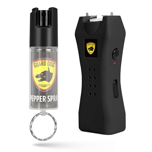 Guard Dog Security Mini Stun Gun Flashlight Rechargeable and Pepper Spray Self Defense Keychain for Women, Stun Gun Flashlight and Pepper Spray Combo, Personal Safety Value Set - Image 1