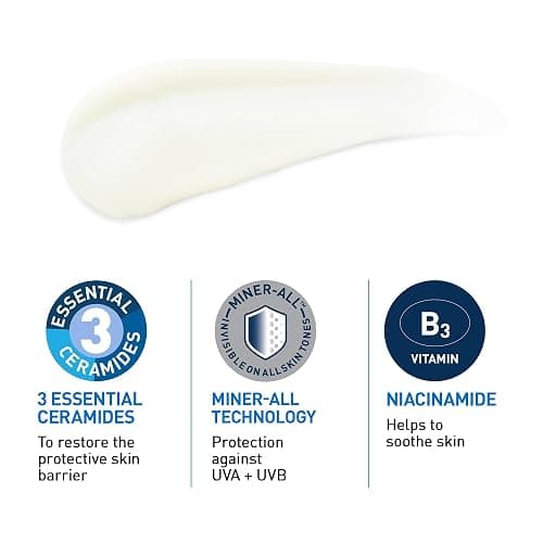 CeraVe Invisible Mineral Sunscreen SPF 50, Face Sunscreen for Sensitive Skin With Zinc Oxide & Titanium Dioxide, Vitamin E + Niacinamide + Ceramides, Oil Free, Travel Size 1.62 oz thumbnail 3