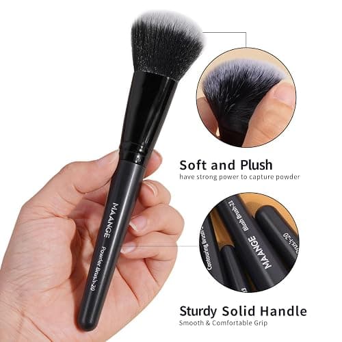 MAANGE Makeup Brushes 49 Pcs Makeup Kit, Multi-functional Makeup Tool Set with Makeup Brush Foundation Brush Make up Brushes Set (Black, 49 Piece Set) thumbnail 8