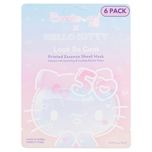 The Crème Shop x Hello Kitty Feel So Clear Printed Essence Sheet Mask, Clarifying and Hydrating Face Mask with Tea Tree and Hyaluronic Acid - 50th Year Anniversary Limited Edition - (Pack of 6) - Image 1