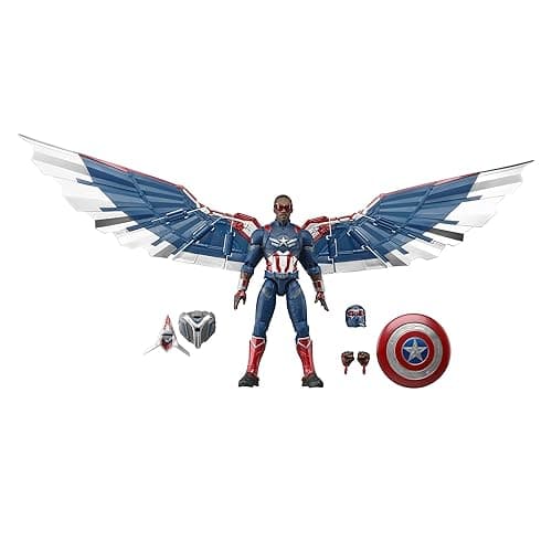 Marvel Legends Series Captain America Collectible Captain America: Brave New World Deluxe 6 Inch Action Figure