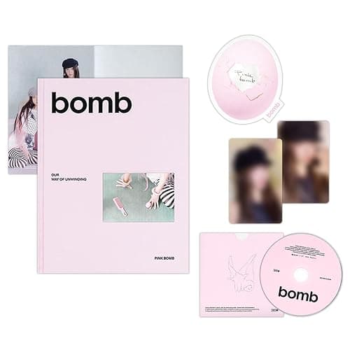 ILLIT - 3rd Mini Album bomb PINK BOMB ver. Lenticular Photobook R + Sticker + Poster + Photocard - Image 1