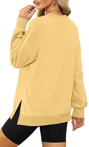XIEERDUO Womens Oversized Sweatshirts Pullover Casual Crewneck Long Sleeve Tops Comfy thumbnail 3