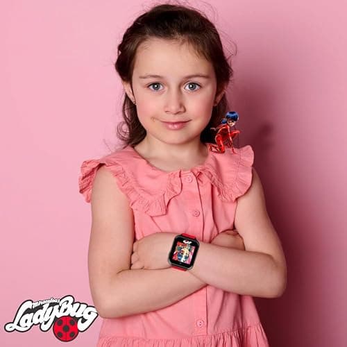 Miraculous Kids Interactive Smartwatch – Touchscreen Watch 10 Changeable Faces, Step Counter, Games, Selfie Cam, Alarm & Timer, Durable Silicone Straps – Fits Wrists 5.5"-8.0" thumbnail 7