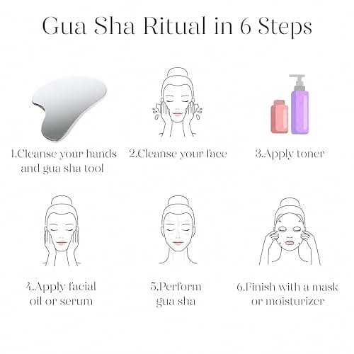 BAIMEI IcyMe Stainless Steel Guasha Tool for Face Sculpting Tool | Relax Muscles & Relieve Tension,Gua Sha with Smooth Cool Texture & Ergonomic Design , Skin Care Gifts for Women thumbnail 8