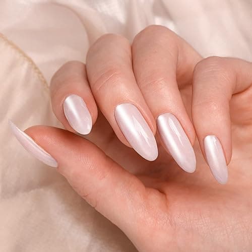 Artdone White Pearl Chrome Nail Powder,Iridescent Aurora Powder Metallic Mirror Effect Pigment Pearlescent Mermaid Pigment Pearl Glitter Dust Kit,Nail Art Decoration, Resin Craft thumbnail 5
