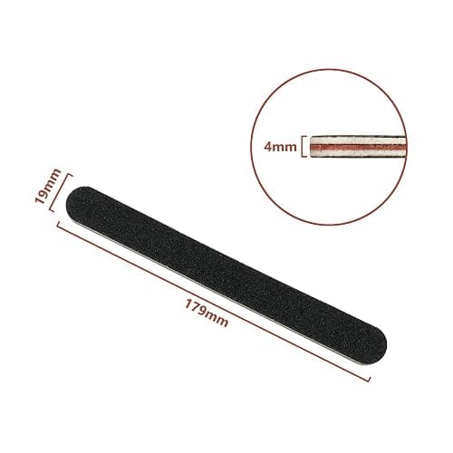 HeeYaa Nail File 10 PCS Professional Double Sided 100/180 Grit Nail Files Emery Board Black Manicure Pedicure Tool and Nail Buffering Files thumbnail 6