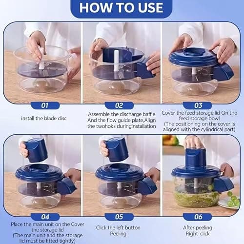 PROTEINIZED Automatic Peeling Machine – Electric Peeling Machine- Fruit & Vegetable Peeler for Grapes, Garlic Cloves, Small Potatoes, Cherry Tomatoes – Rechargeable, Hands-Free Kitchen Gadget thumbnail 2