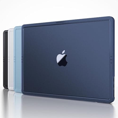 Soonjet CrackGuard for MacBook Air 15 inch Case | M5 M4 M3 M2 2026 2025-2023 | Anti-Crack Upgrade |100% Match Official Color | Hard Shell Laptop Cover | A3448 A3241 A3114 A2941 | Midnight Clear thumbnail 9