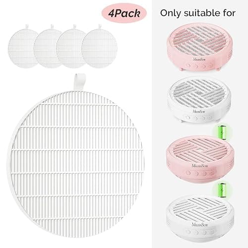 MelodySusie HPro SProR Nail Dust Collector Replacement Filter,4 Pack Reusable Dust Filter for MelodySusie HPro SProR Nail Dust Vacuum Fan Collector Extractor Electric Dust Suction Machine thumbnail 3