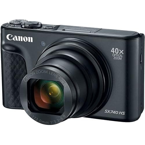 Canon PowerShot SX740 HS Digital Camera | 20.3MP CMOS Sensor, 40x Optical Zoom, 4K UHD Video, Wi-Fi & Bluetooth | Compact Point-and-Shoot Camera with Bag and 64GB Card thumbnail 2