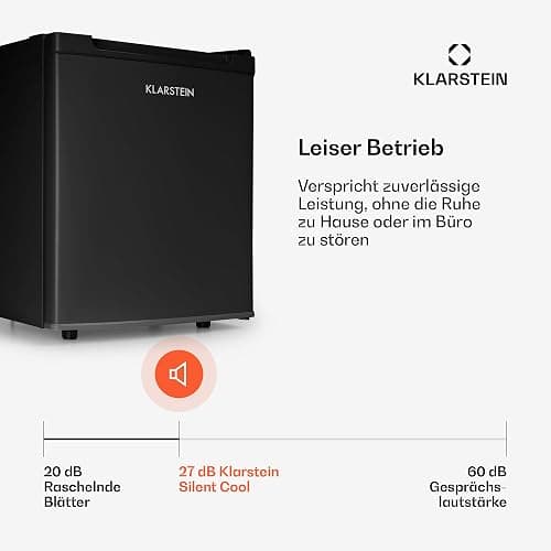 Klarstein Mini Kühlschrank für Zimmer, 30L Mini-Kühlschrank für Getränke, Snacks & Kosmetik, Kleine Minibar, Klein & Leise, Kleiner Skincare Zimmer & Büro 5-15°C thumbnail 7