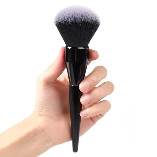 Large Powder Brush: Luxurious Foundation Brush, Professional Makeup Brush For Blending Liquid, Cream and Flawless Powder, Buffing, Blending, Vegan Makeup Tool With Cruelty-Free Bristles - Image 1