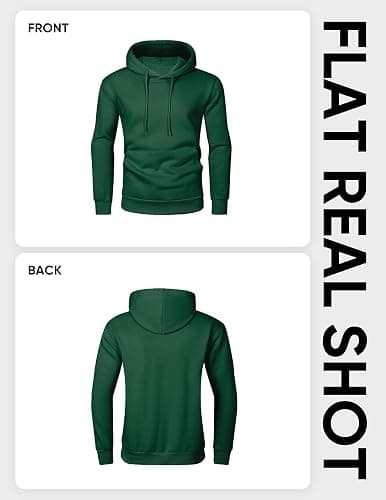JMIERR Mens Casual Cotton Hooded Collar Drawstring Hoodies Pullover Sweatshirts Casual Long Sleeve Shirts thumbnail 6