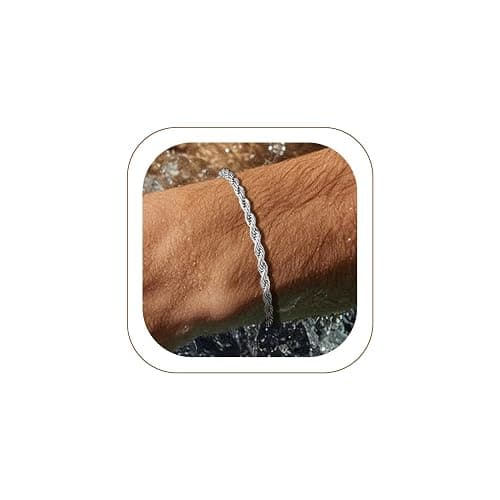 Stainless Steel Rope Chain Bracelet - Image 1