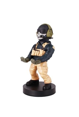 Power Up Factory Exquisite Gaming: Call of Duty: Lt. Simon "Ghost" Riley - Original Mobile Phone & Gaming Controller Holder, Device Stand, Cable Guys, Licensed Figure thumbnail 2