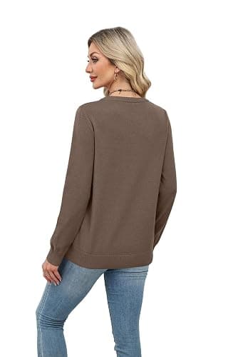 WIHOLL Sweaters for Women Lightweight Pullover Tops Long Sleeve Shirts Crewneck Fashion Clothing Fall Outfits 2025 thumbnail 5