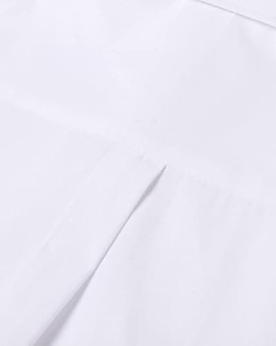 Alimens & Gentle Mens Solid Oxford Shirt Long Sleeve Dress Shirt Work Casual Button Down Shirts with Pocket thumbnail 5