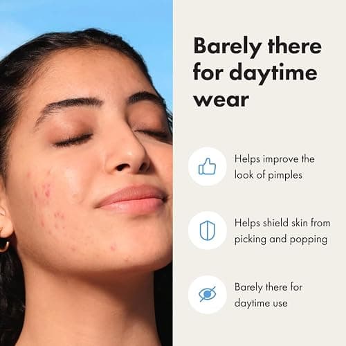 Mighty Patch Mini Invisible+ Patches - X-Small Daytime Hydrocolloid Acne Pimple Patches for Covering Zits & Blemishes, Blends Into Skin & Barely There (30 Count, 10mm Patch) thumbnail 4