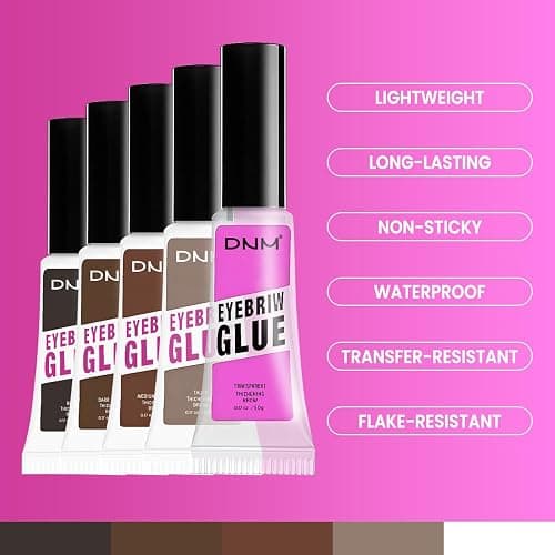 Kaely PROFESSIONAL MAKEUP Brow Glue, Clear Eyebrow Gel, Eyebrow Mascara Waterproof, gel para cejas a prueba de agua, Eye Brow Fast Sculpt, Vegan & Cruelty-Free, 1Pcs-01 Transparent thumbnail 5