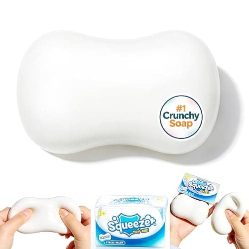 Crunchy Soap Squishy Asmr Bead Filled, Slow Rising Squeeze Fidget Toy | Filled Crunchy Squishy Stress Durable Slow Rebound Portable Sensory Play - Image 1