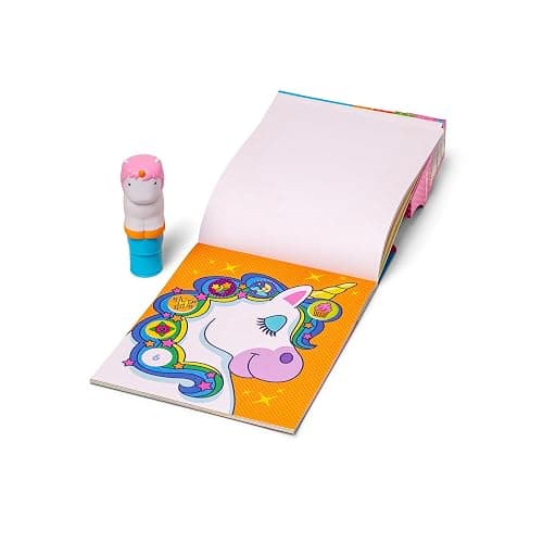 Melissa & Doug Sticker Wow!™ 24-Page Activity Pad and Sticker Stamper, 300 Stickers, Arts and Crafts Fidget Toy Collectible Character – Unicorn Creative Play Travel Toy for Girls and Boys 3+ - Unicorn - Single thumbnail 5
