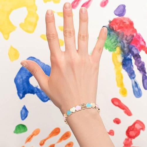 ⭐️HFLWYWD Cute Love Heart Gold Plating Staiess Steel Lucky Cuff Bangles,Heart Bracelets For Women Grils,Ttanh Wedding Party Charm Bangles Jewelry Gift thumbnail 9