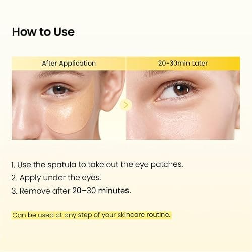BIODANCE Hydrogel Eye Patches for Under Eye, Vita Niacinamide (60 Count) | Dull Spot Patches for Face & Uneven Skin Tone, Travel Essentials, Self Care Gifts for Women, Korean Skin Care thumbnail 7