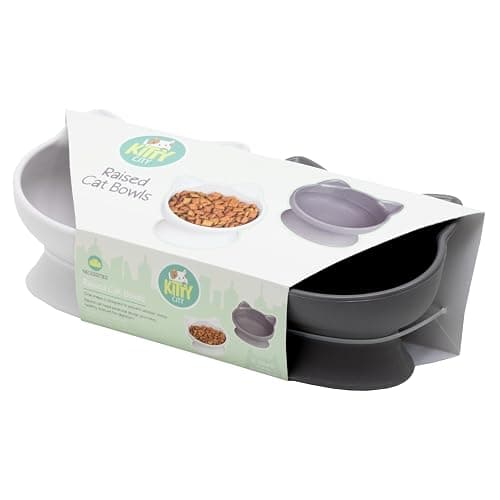 Kitty City Raised Cat Ear Bowls, Small Bowls 2pk (Modern) thumbnail 5