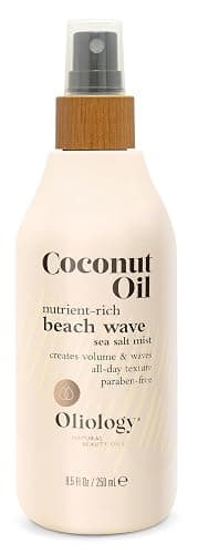 Oliology Coconut Oil Beach Wave Sea Salt Mist Spray - Creates Volume and Tousled Waves, Texture and Style that Lasts All Day (8 Oz) - Image 1