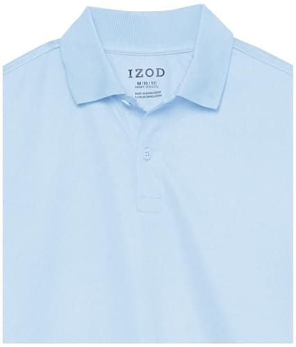 Izod Boys' School Uniform Performance Short Sleeve Solid Polo thumbnail 3