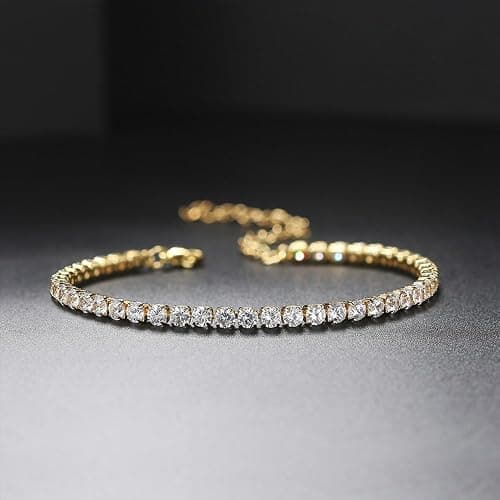 A D. ALLEN & DANMI. 18 K Gold Plated Love Bangle Bracelet Set Flexible Wide Wristband Bangle Bangle Set for Love thumbnail 4