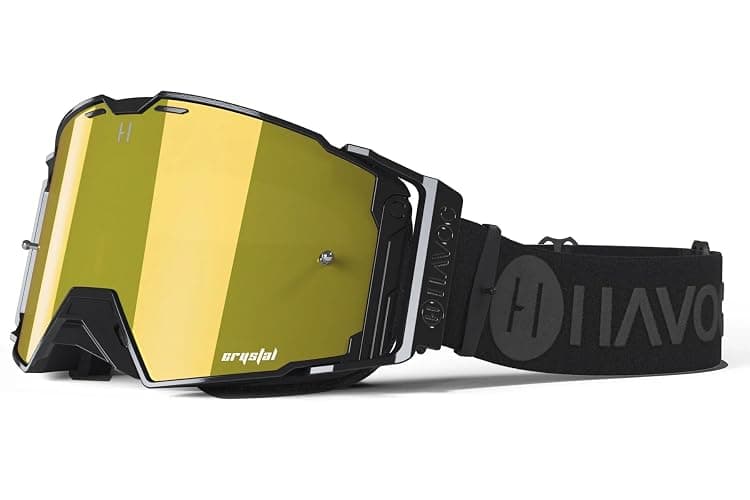 Havoc Racing Helios Goggles - For Motocross, Dirt Biking, ATV, & UTV - UV Blocking Anti-Fog Goggles - Image 1