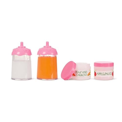 Melissa & Doug Mine to Love Baby Food & Bottle Play Set for Feeding Dolls Baby Doll Feeding Set, Disappearing Milk Bottle Toy for Kids 3+ thumbnail 4