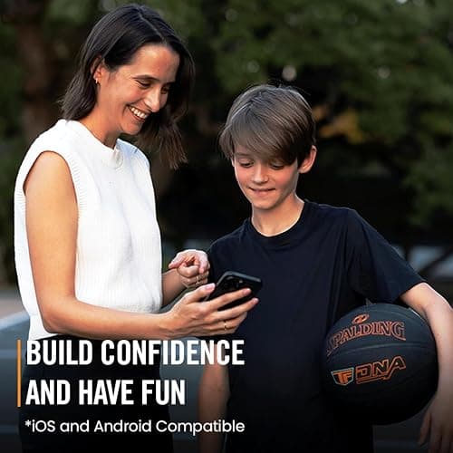 Spalding TF DNA Smart Basketball + 1 Yr App Subscription Bundle I iOS and Android Compatible I All Surface Material thumbnail 6