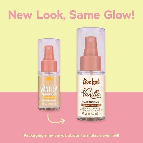 Tree Hut Mini Hair & Body Mist, Vanilla, 1.26 Fl Oz | Hydrating & Alcohol-Free Body Spray, Fragrance with Vanilla, Sandalwood & Coconut Notes, Alcohol-Free Formula, Travel Size thumbnail 2