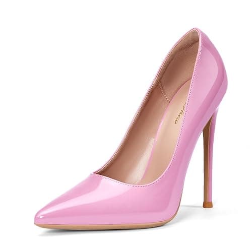 GENSHUO Women's 4.7 Inch Pumps Pointy Toe Stiletto Sexy High Heels Work Party Wedding Shoes - Image 1