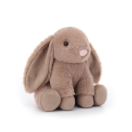 Apricot Lamb Cocoa Brown Bunny Stuffed Animals for Kids, Soft Cute Plush Toys for Baby Girl and Boy, 7.9 Inches thumbnail 3