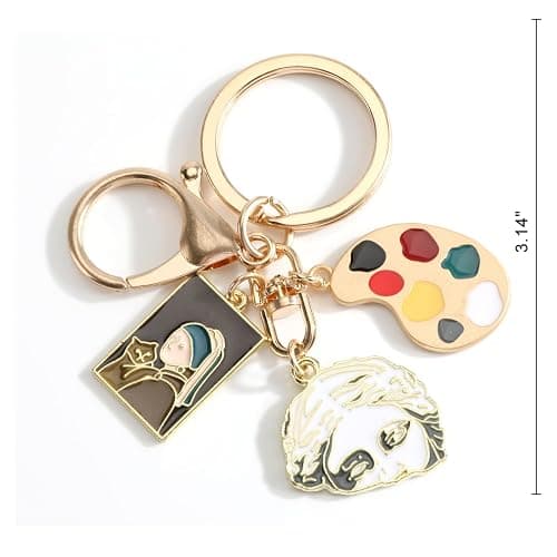 MUCOOS Artistic Painting Keychain Art Supply Keyring Gift for Women Artists Painters and Creative Souls thumbnail 2