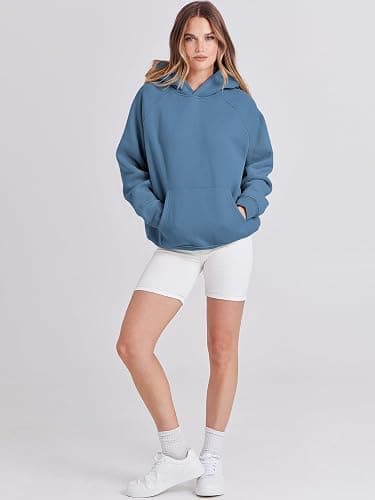 ANRABESS Women Hoodies Oversized Fleece Long Sleeve Comfy Casual Basic Pullover Sweatshirts 2025 Fall Outfits Y2K Clothes thumbnail 5