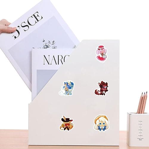 205pcs Cookie Run Kingdom Aesthetics Cartoon Waterproof Vinyl Stickers for Boys Adults for Water Bottles Laptop Suitcase for Birthday Party Supplies Halloween Decoration Favors thumbnail 8