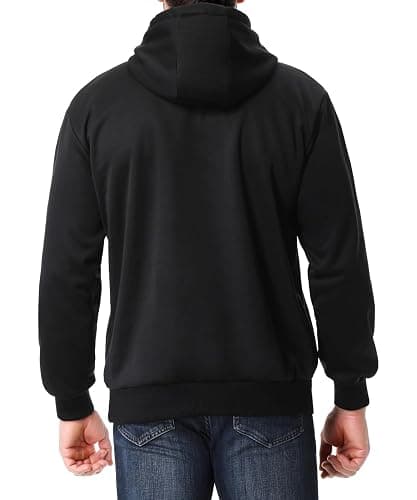 TUAOVA Men's Relaxed Fit Fleece-Lined Pullover Hooded Sweatshirt Comfortable and Soft thumbnail 2