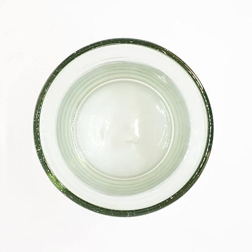 Clear 10 oz Tumblers (set of 6), Hand Blown Mexican Glassware, Recycled Glass Drinking Glasses, Lead-Free, Cocktail Margarita Glasses, Wine Glasses, Shot Glasses, Whiskey Glasses (Tumbler) thumbnail 9