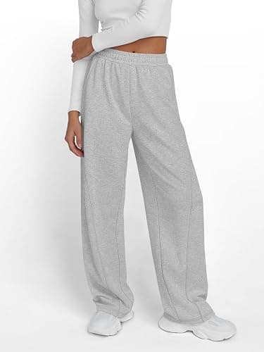 Trendy Queen Women's Wide Leg Sweatpants Baggy Y2K High Waisted Joggers Fall Fashion Clothes with Pockets 2025 thumbnail 2
