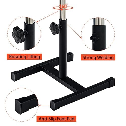 QUEESALN Pedicure Manicure Footrest Adjustable Height Stand Beauty SPA Salon Nail Care Black thumbnail 4