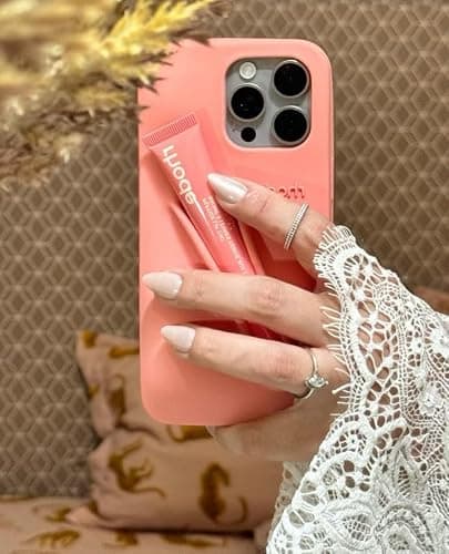 Rhode Silicone Phone Case – Stylish Protective Cover in Multiple Colors – Peach, Espresso, Toast & More (Peach Pit, Phone 15 Pro) thumbnail 4