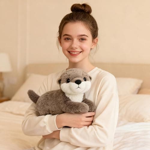 Brown Otter Stuffed Animal – Cute Otter Plush Toy for Kids & Adults – Birthday Surprise & Room Decor –A Cuddly Companion for Everyday hugs and Bedtime thumbnail 2